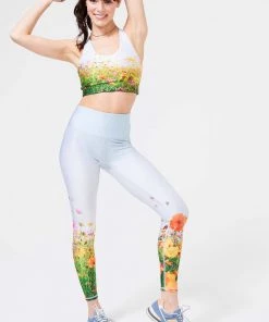 Terez New Arrivals Wildflowers Hi-Shine Sports Bra