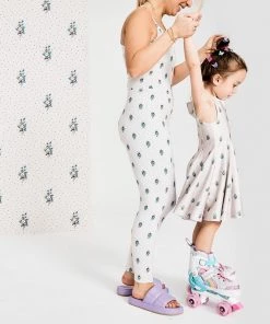 Golden Times Terez X Black Iris Spotted Bouquet TLC Bodysuit