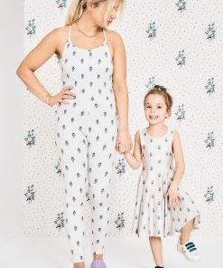 Terez X Black Iris Girls Spotted Bouquet Skater Dress