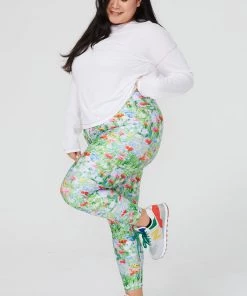 Terez New Arrivals Garden Party Hi-Shine 7/8 Leggings