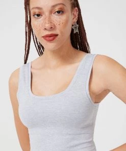 Terez TLC Shop Collegiate Gray TLC Crop Top