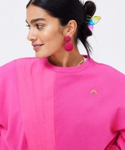 Terez Origami Pleated Crew