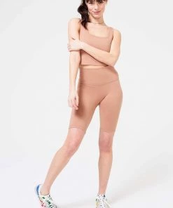 Terez New Arrivals Camel TLC Bike Shorts