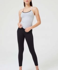 Terez Collegiate Gray Colorblock TLC Y-Back Tank