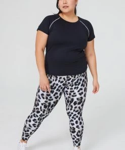 Terez Snow Leopard Hi-Shine Leggings