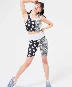 Terez New Arrivals Patchwork TLC Bike Shorts