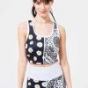 Terez Patchwork TLC Crop Top