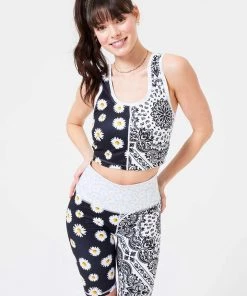 Terez Patchwork TLC Crop Top