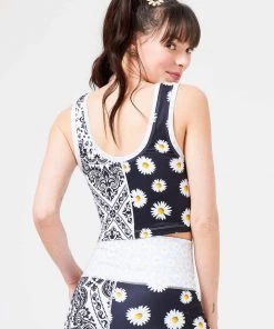 Terez Patchwork TLC Crop Top