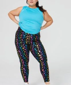 Terez Rainbow Cheetah Foil UpLift Leggings