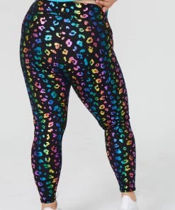 Terez Rainbow Cheetah Foil UpLift Leggings