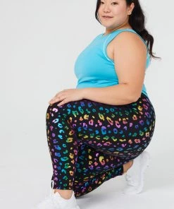 Terez Rainbow Cheetah Foil UpLift Leggings