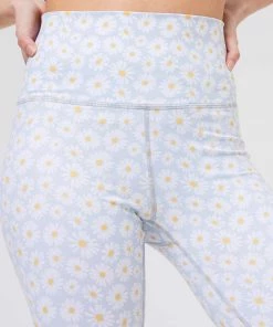 Terez Dusty Blue Daisy TLC Leggings New Arrivals