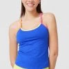 Terez New Arrivals Electric Blue Colorblock TLC Y-Back Tank
