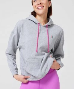 Terez X NY Forever Heathered Gray Hoodie