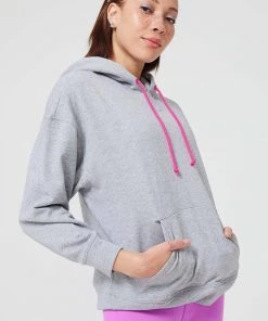 Terez X NY Forever Heathered Gray Hoodie