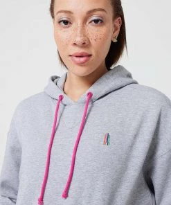 Terez X NY Forever Heathered Gray Hoodie