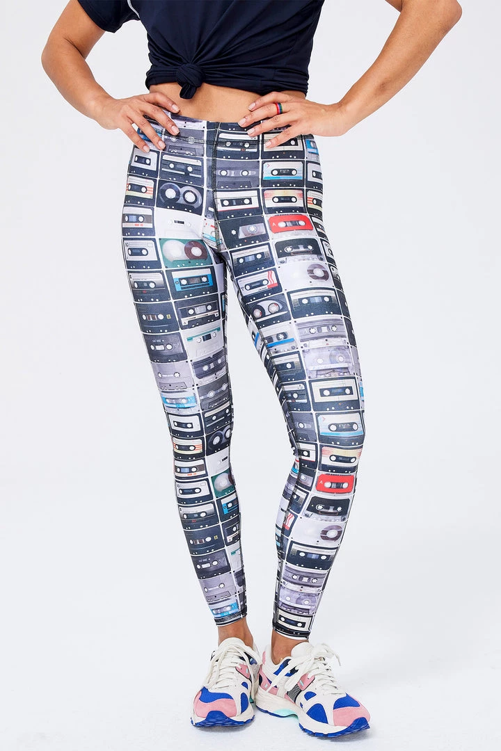 Terez Mixtapes Hi-Shine Leggings 2 Terez Mixtapes Hi-Shine Leggings