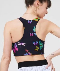 Terez New Arrivals Neon Butterflies DuoKnit Sports Bra