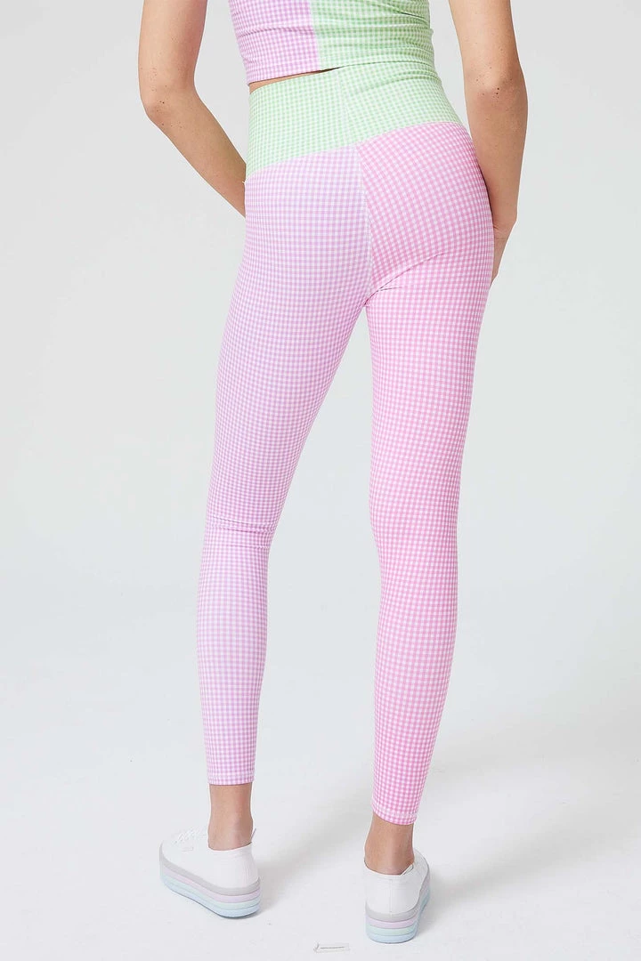 Terez New Arrivals Pastel Gingham TLC Leggings 4 Terez New Arrivals Pastel Gingham TLC Leggings