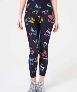 Terez Neon Butterflies DuoKnit 7/8 Leggings New Arrivals