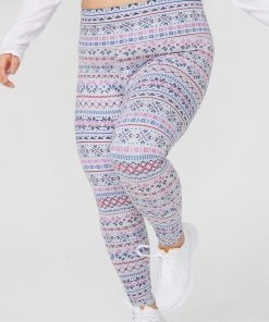 Terez TLC Shop Collegiate Gray Fair Isle TLC Leggings