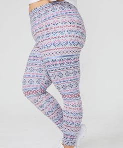Terez TLC Shop Collegiate Gray Fair Isle TLC Leggings