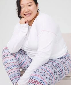 Terez TLC Shop Collegiate Gray Fair Isle TLC Leggings