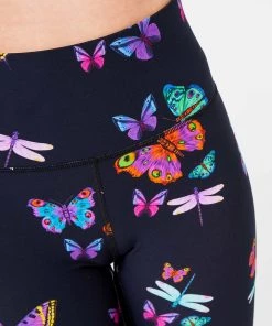 Terez Neon Butterflies DuoKnit 7/8 Leggings New Arrivals