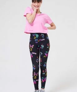 Terez Neon Butterflies DuoKnit Leggings New Arrivals
