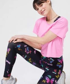 Terez Neon Butterflies DuoKnit Leggings New Arrivals
