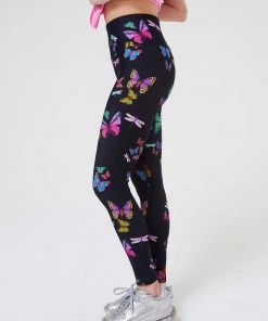 Terez Neon Butterflies DuoKnit Leggings New Arrivals