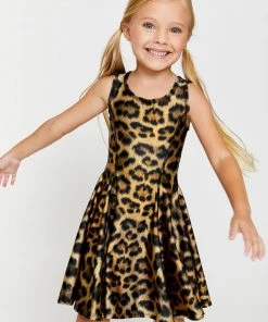 Terez Girls Leopard Goals Skater Dress