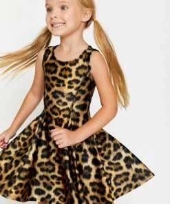 Terez Girls Leopard Goals Skater Dress