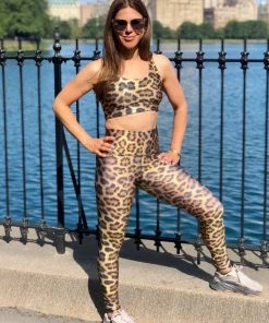 Terez Leopard Goals Hi-Shine Leggings