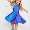 Terez Girls Mermaid Glitter Skater Dress