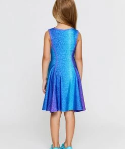 Terez Girls Mermaid Glitter Skater Dress