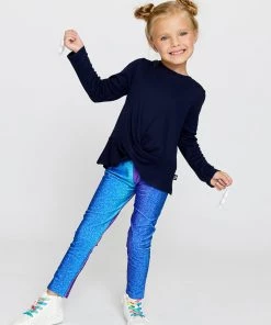 Terez Girls Mermaid Glitter Leggings