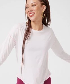 Terez Light Pink Bliss Long Sleeve Tee