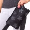 Terez Denim Black Stars Pouch