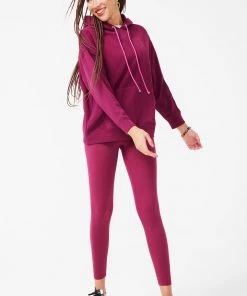 Terez X NY Forever Black Raspberry Hoodie