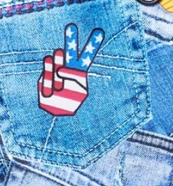 Terez Denim Patches Tote New Arrivals