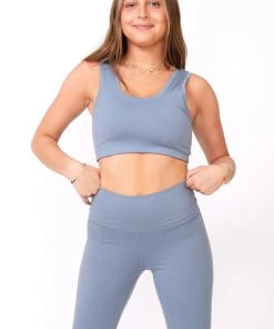 Terez New Arrivals Dove Gray TLC Sports Bra