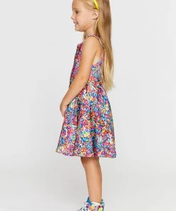Terez Girls Rainbow Sprinkles Skater Dress