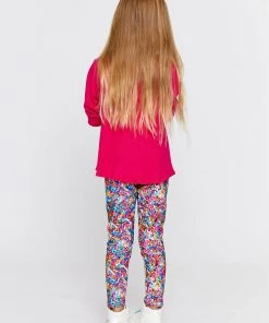 Terez Girls Rainbow Sprinkles Leggings