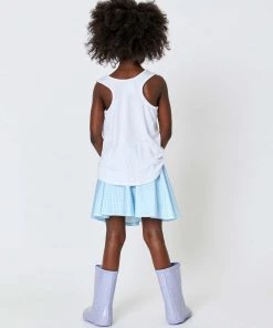 Terez New Arrivals Girls White Racerback Tank