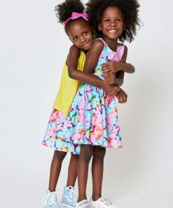 Terez Girls Marshmallow Bunnies Skater Dress