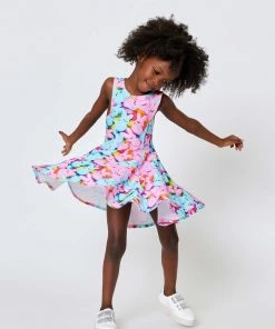 Terez Girls Marshmallow Bunnies Skater Dress