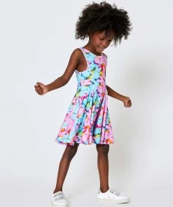 Terez Girls Marshmallow Bunnies Skater Dress