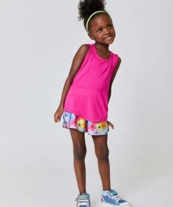 Terez Girls Retro Floral Gym Shorts New Arrivals